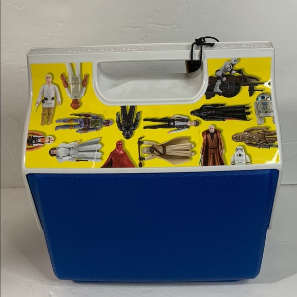Star Wars 4 Qt Insulated Playmate Cooler Mini Toy Box Action Figures NWT - Picture 4 of 14
